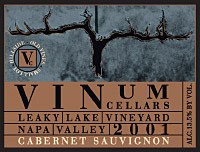 2001 Cabernet Sauvignon, Leaky Lake Vineyard